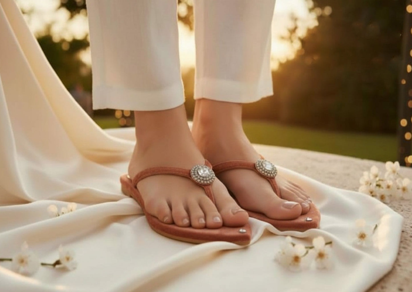 Elegant Diamante Sandals Crafted with soft suede and crystal accents for timeless sophistication.(B72)