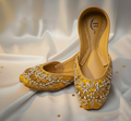 Bisma Handmade Khussa Mojri Indian Punjabi Jutti, Wedding Party Style Rang Mahal (B5)