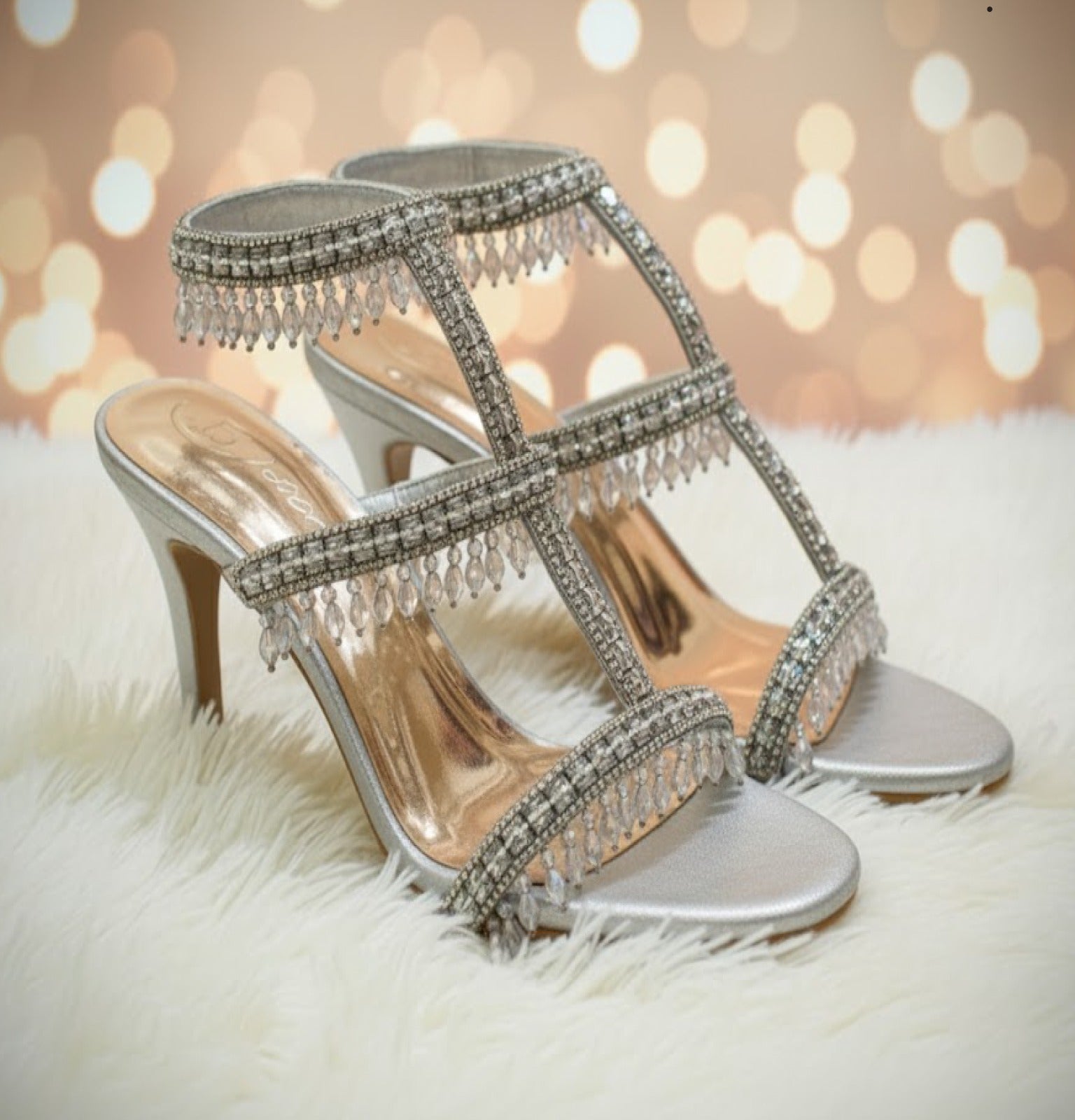 Gladiator Chandelier Heels by Bisma Shoes – Elegant Statement Footwear for Every Occasion(B79)