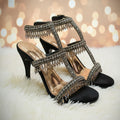 Gladiator Chandelier Heels by Bisma Shoes – Elegant Statement Footwear for Every Occasion(B79)