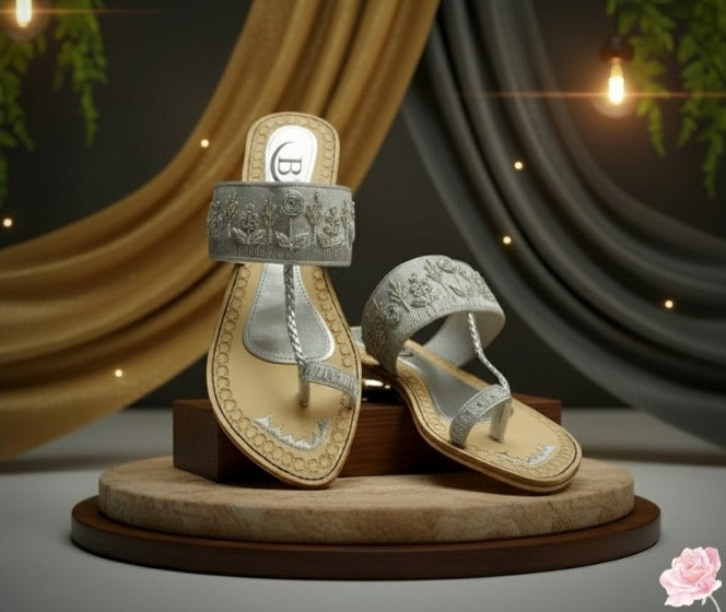 Bisma Handmade Leather Gulistan Sandals – Perfect for Summer, Party & Wedding Wear(B26)