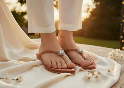 Elegant Diamante Sandals Crafted with soft suede and crystal accents for timeless sophistication.(B72)