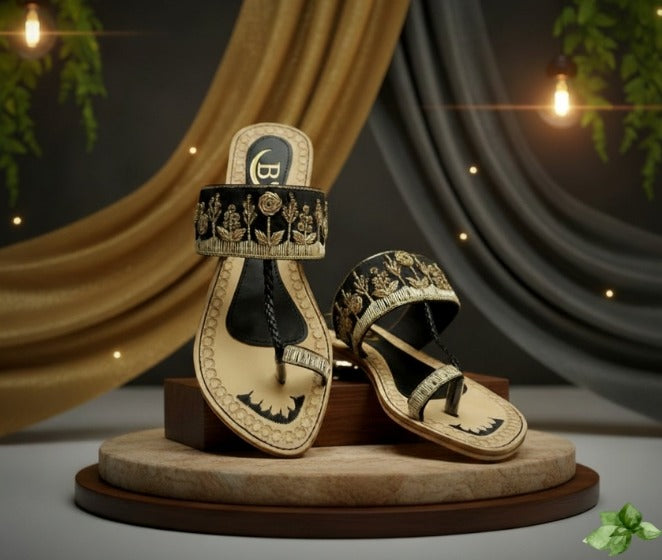 Bisma Handmade Leather Gulistan Sandals – Perfect for Summer, Party & Wedding Wear(B26)